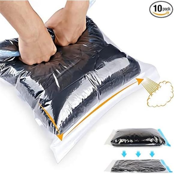 Compression Bags - Travel Accessories - 10 Pack Space Saver Bags - No Vacuum - Picture 6 of 7